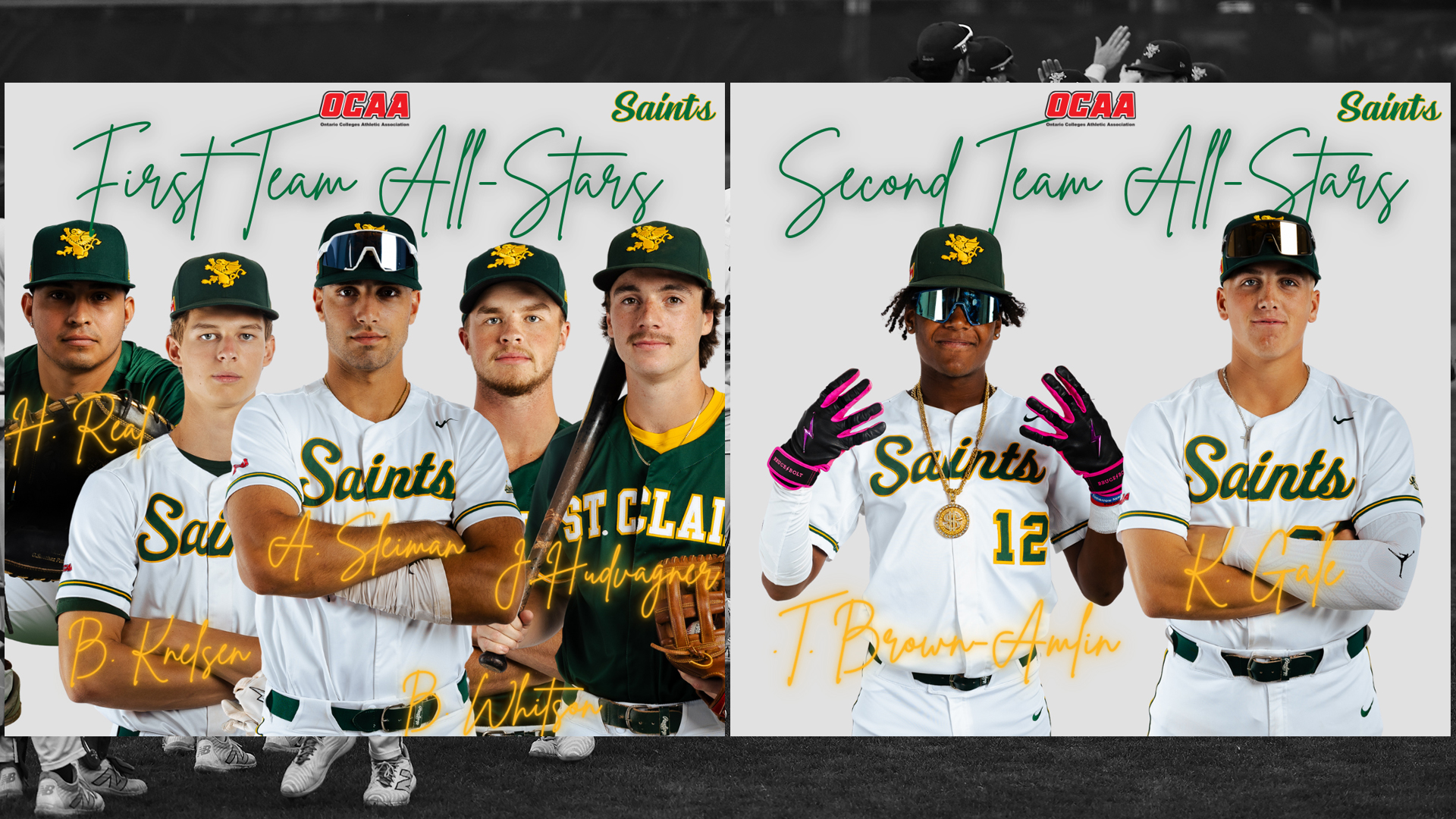 OCAA Baseball Awards Feature Eight Saints