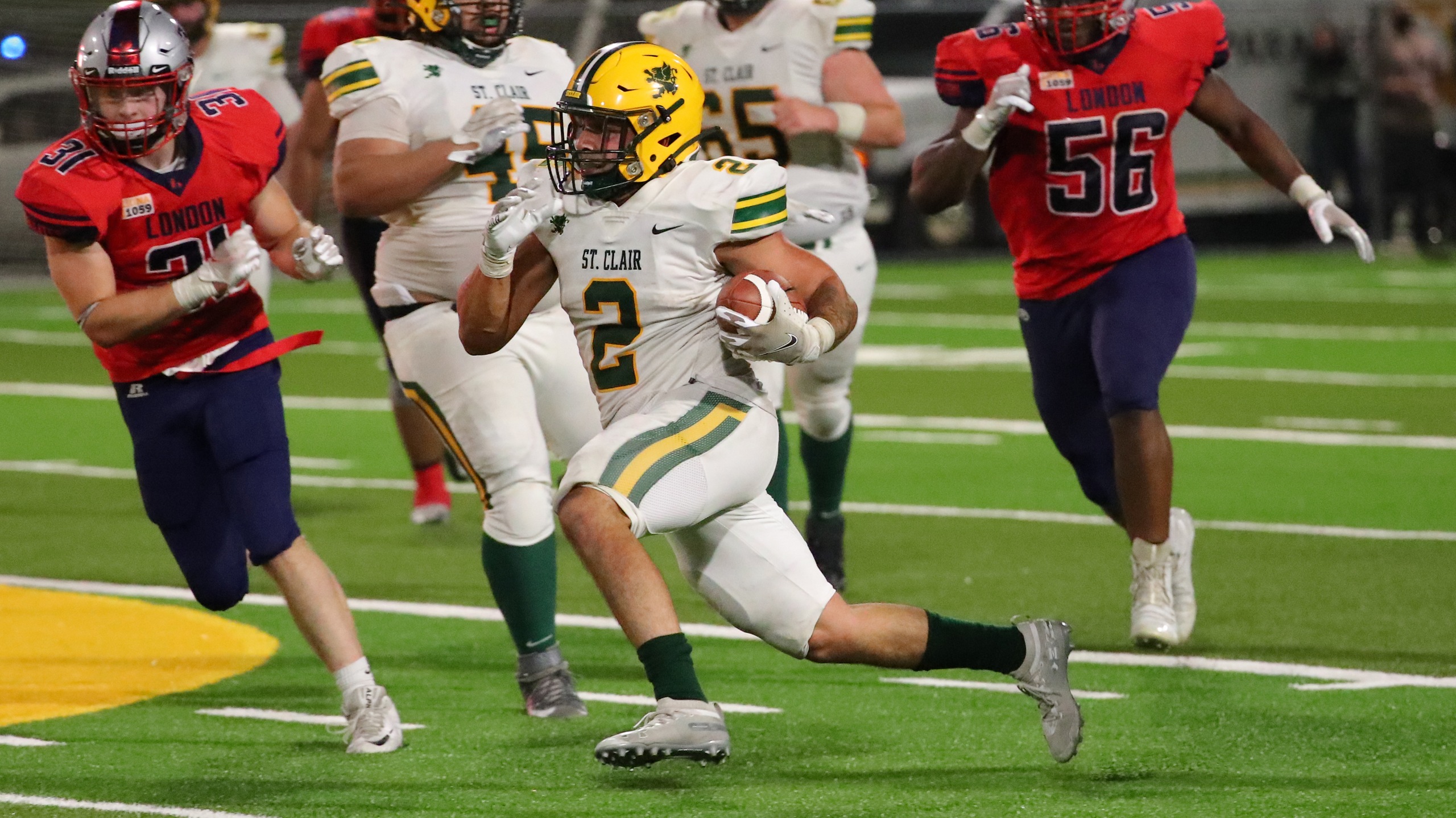 Fratmen Running Back Jacob Savoni versus London (Sep. 11/21)